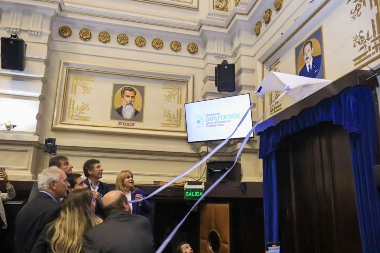 Entronizaron la imagen de Raúl Alfonsín en la Legislatura bonaerense