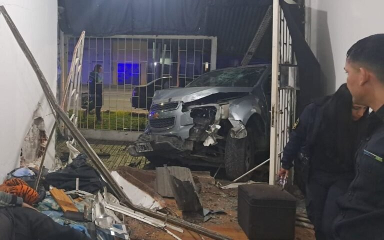 Conductor alcoholizado chocó contra una casa en La Plata y una nena de 4 años resultó herida